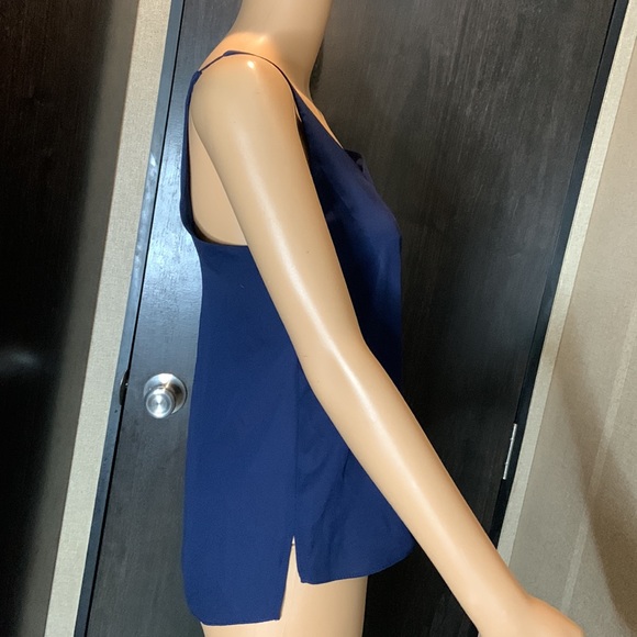 Topshop  blue tank top camisole size 2 - Picture 3 of 8